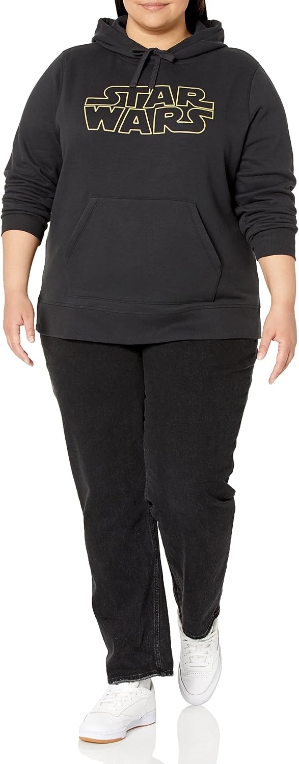 image:imageAmazon Essentials Disney Marvel Star Wars Princess Womens Fleece Hooded Pullover Sweatshirts Available in Plus SizeMulti