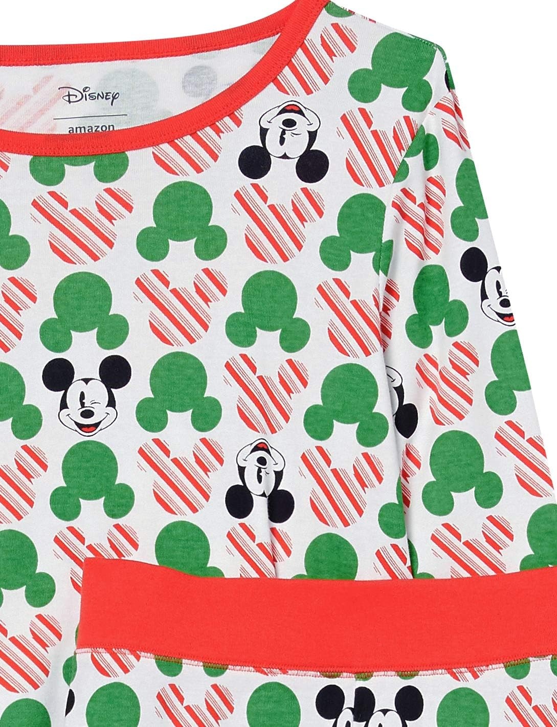 image:imageAmazon Essentials Disney Marvel Star Wars Womens SnugFit Cotton Pajama Sleepwear Sets2piece Mickey Holiday