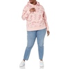 Amazon Essentials Disney | Marvel | Star Wars | Princess Women’s Fleece Hooded Pullover Sweatshirts (Available in Plus Size)(Pink  Marvel Avengers)
