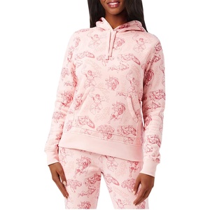 Amazon Essentials Disney | Marvel | Star Wars | Princess Women’s Fleece Hooded Pullover Sweatshirts (Available in Plus Size)(Pink  Marvel Avengers)