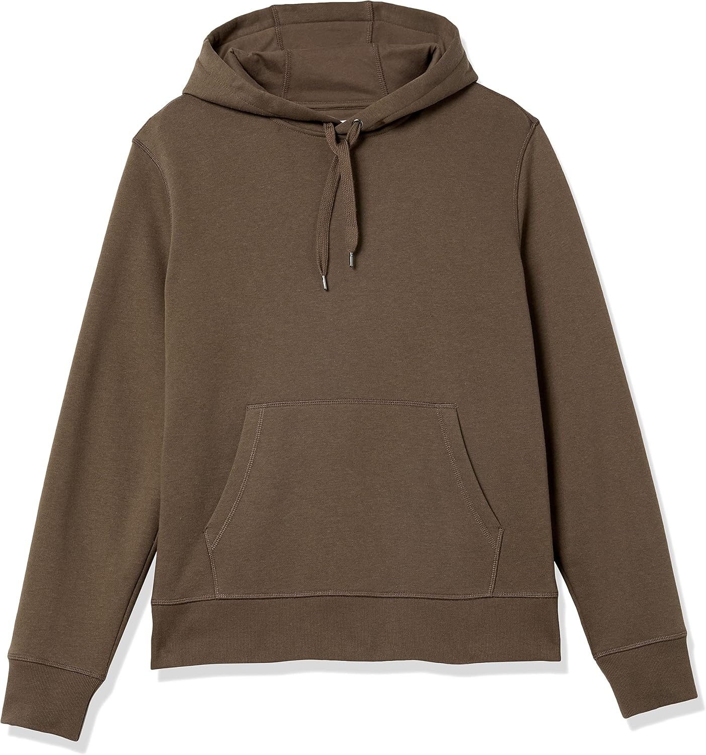 image:imageAmazon Essentials Mens Heavyweight Relaxed Fit Pullover Hooded Sweatshirt Warm Fleece with Brushed InteriorMedium Brown