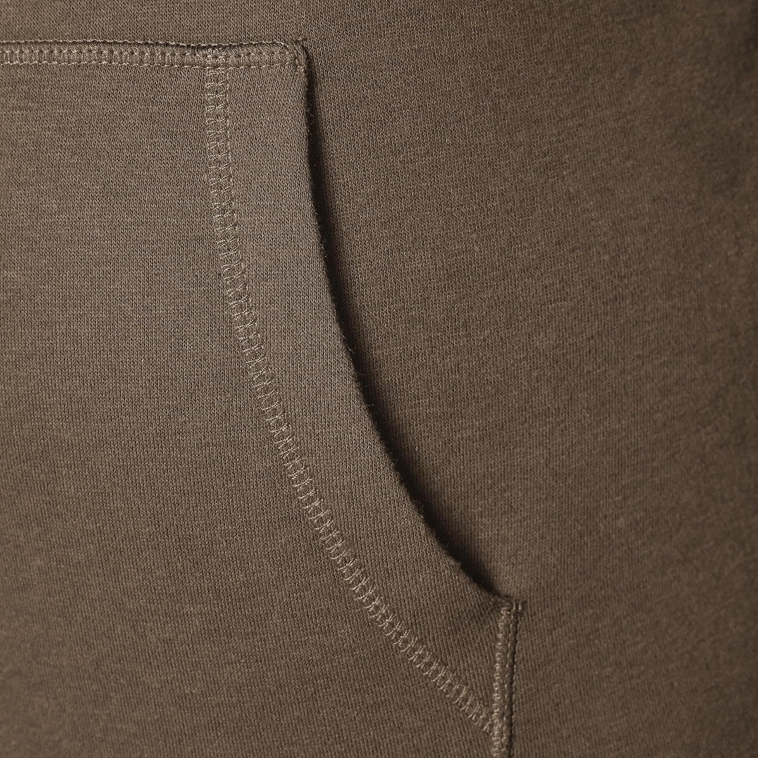 image:imageAmazon Essentials Mens Heavyweight Relaxed Fit Pullover Hooded Sweatshirt Warm Fleece with Brushed InteriorMedium Brown