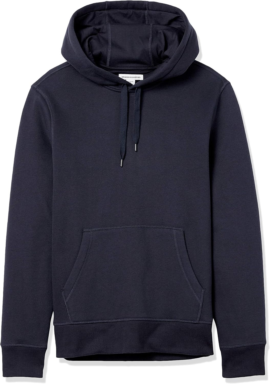 image:imageAmazon Essentials Mens Heavyweight Relaxed Fit Pullover Hooded Sweatshirt Warm Fleece with Brushed InteriorNavy
