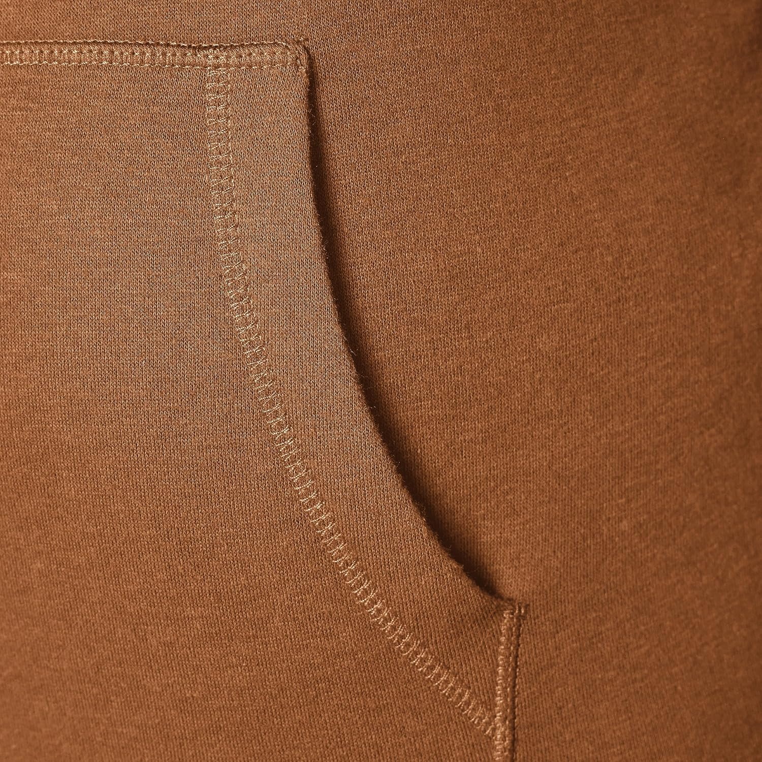 image:imageAmazon Essentials Mens Heavyweight Relaxed Fit Pullover Hooded Sweatshirt Warm Fleece with Brushed InteriorToffee Brown