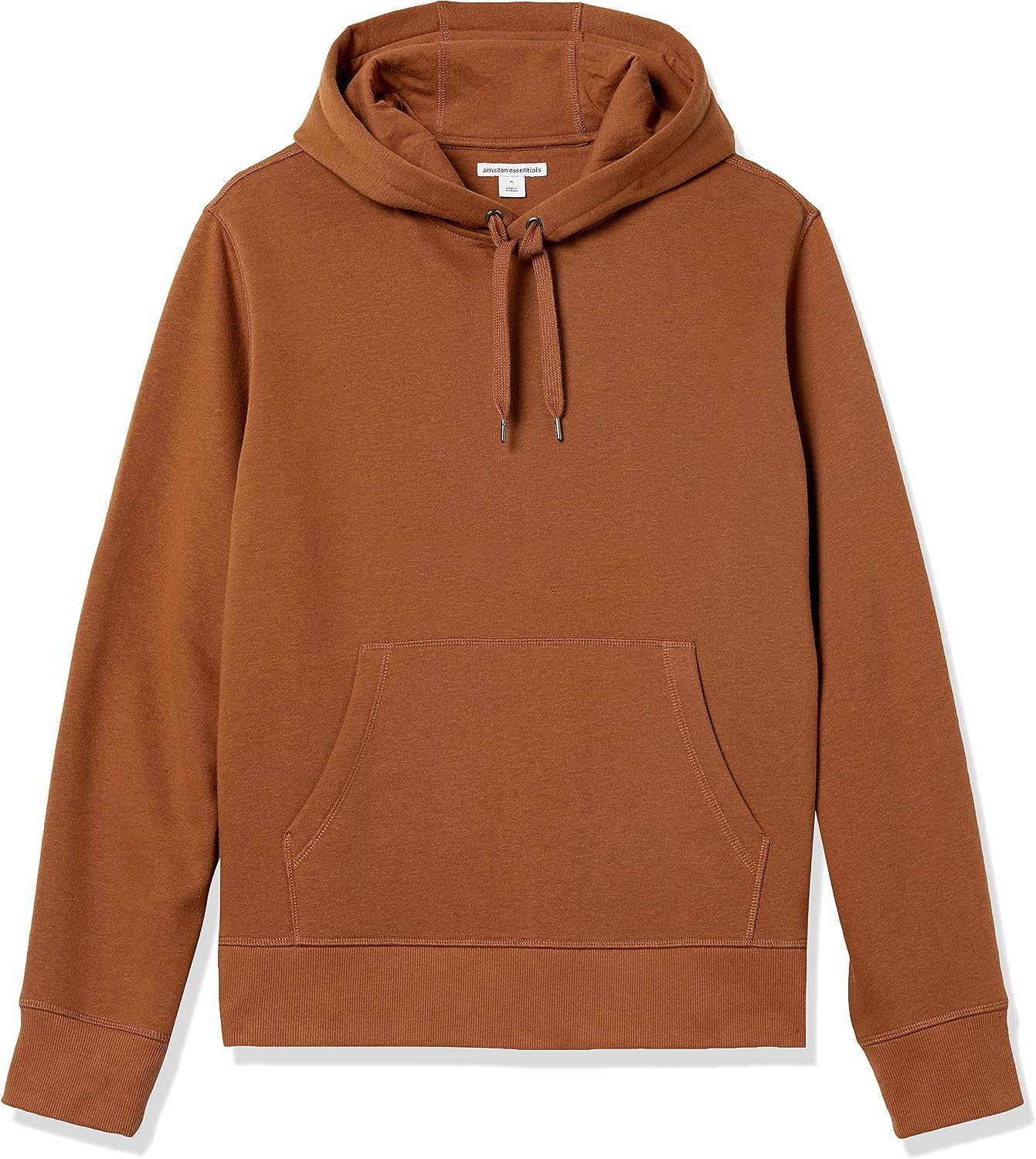 image:imageAmazon Essentials Mens Heavyweight Relaxed Fit Pullover Hooded Sweatshirt Warm Fleece with Brushed InteriorToffee Brown