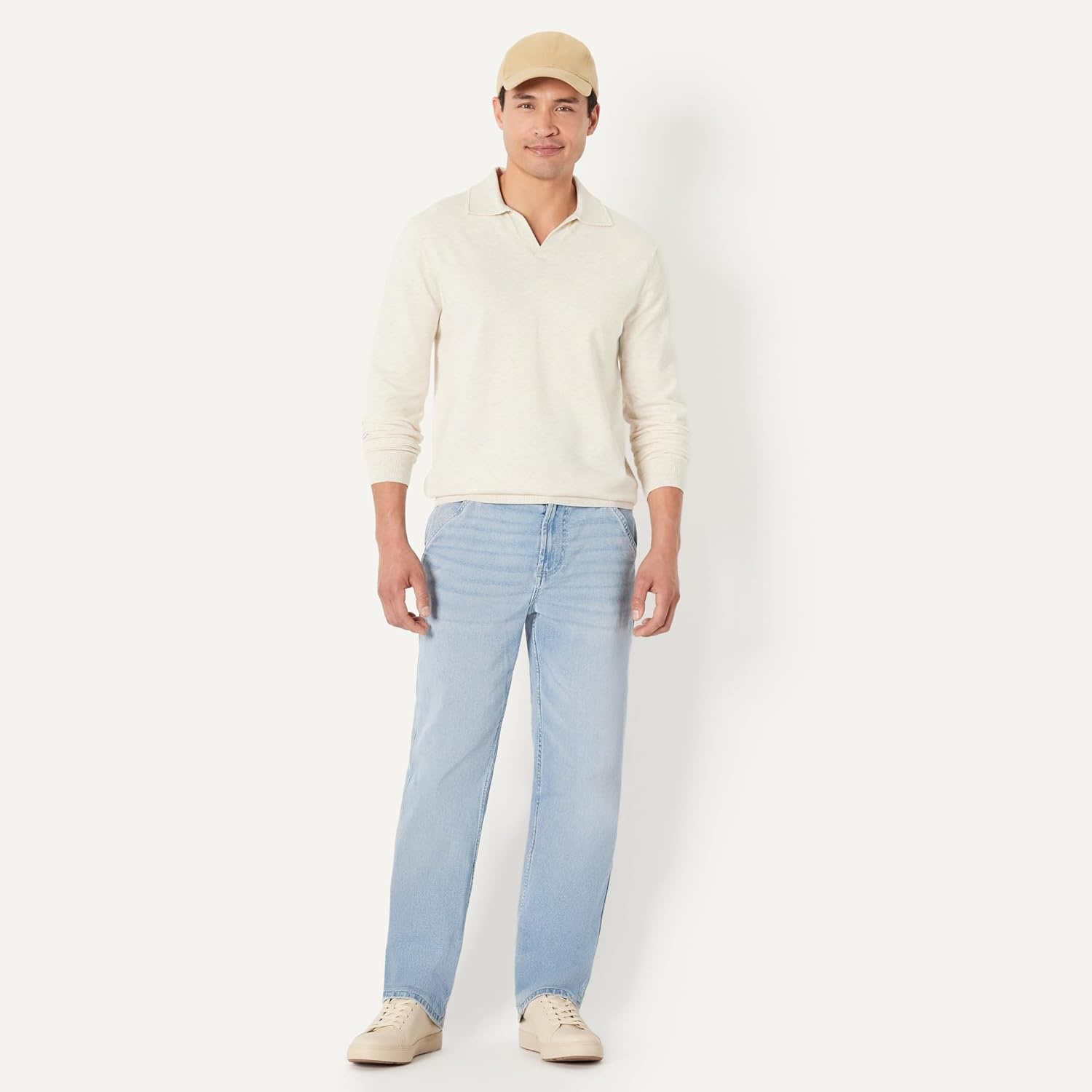 image:imageAmazon Essentials Mens Washed Cotton Baseball CapDark Khaki