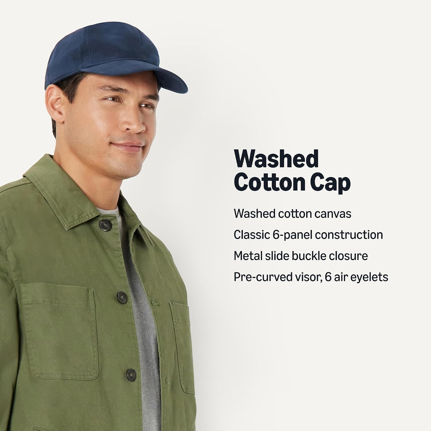 image:imageAmazon Essentials Mens Washed Cotton Baseball CapNavy