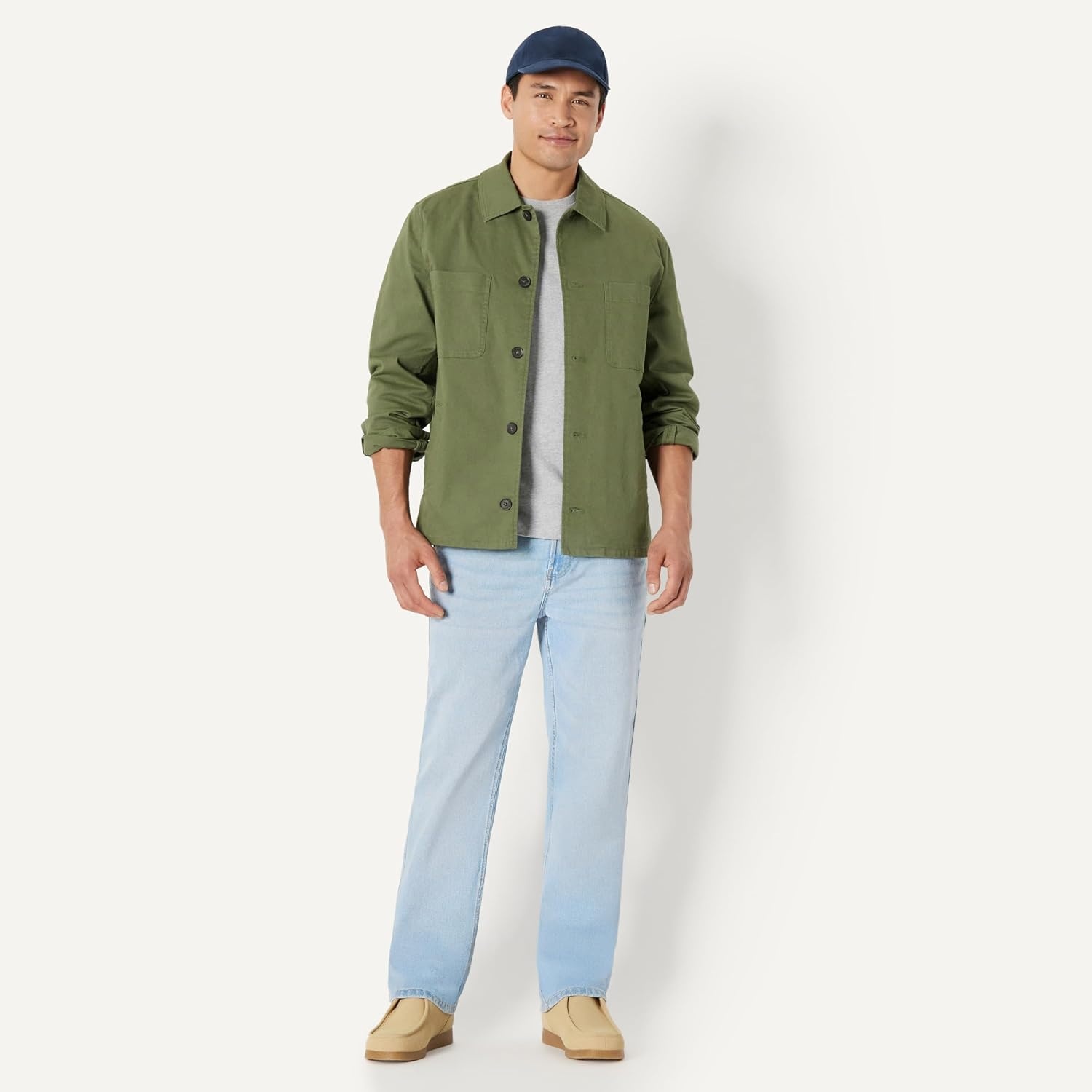image:imageAmazon Essentials Mens Washed Cotton Baseball CapNavy