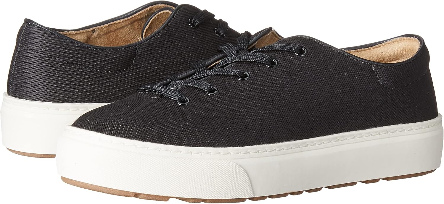 image:imageAmazon Essentials Womens Casual Lace Up Platform SneakersBlack White