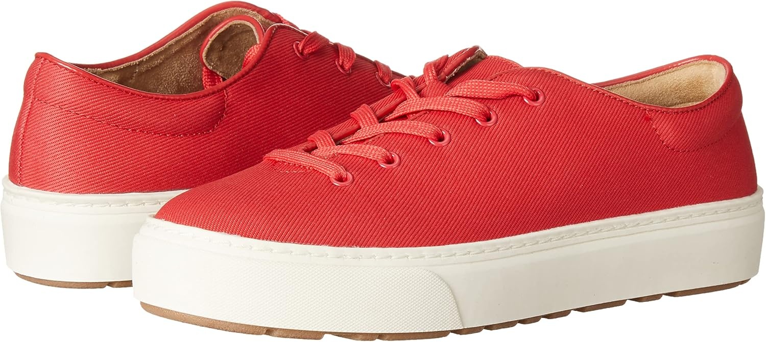 image:imageAmazon Essentials Womens Casual Lace Up Platform SneakersRed