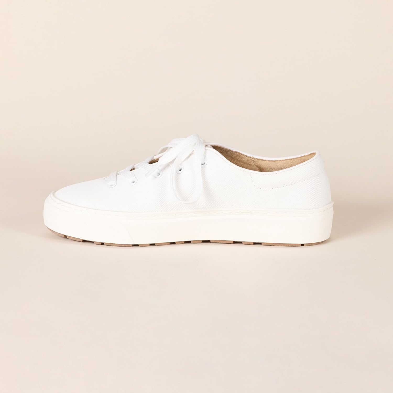 image:imageAmazon Essentials Womens Casual Lace Up Platform SneakersWhite