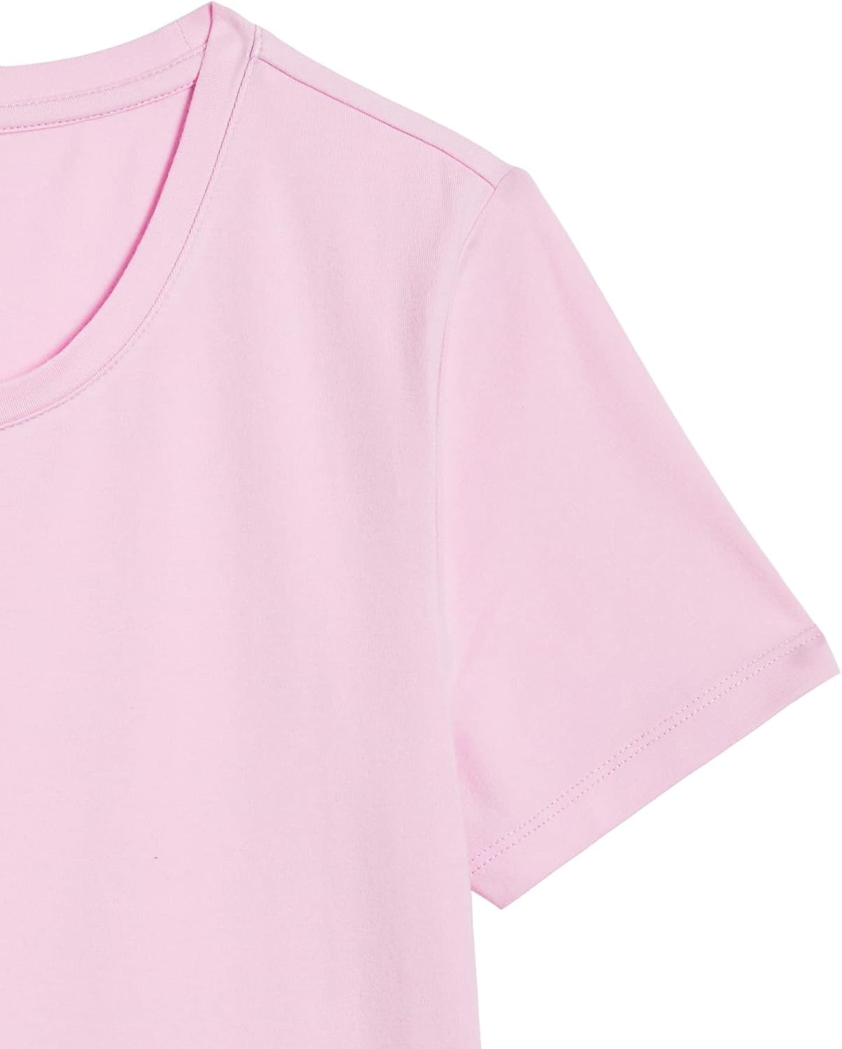 image:imageAmazon Essentials Womens RegularFit ShortSleeve Crewneck TShirt Cotton Modal Blend Pack of 22pack TerracottaLight Pink