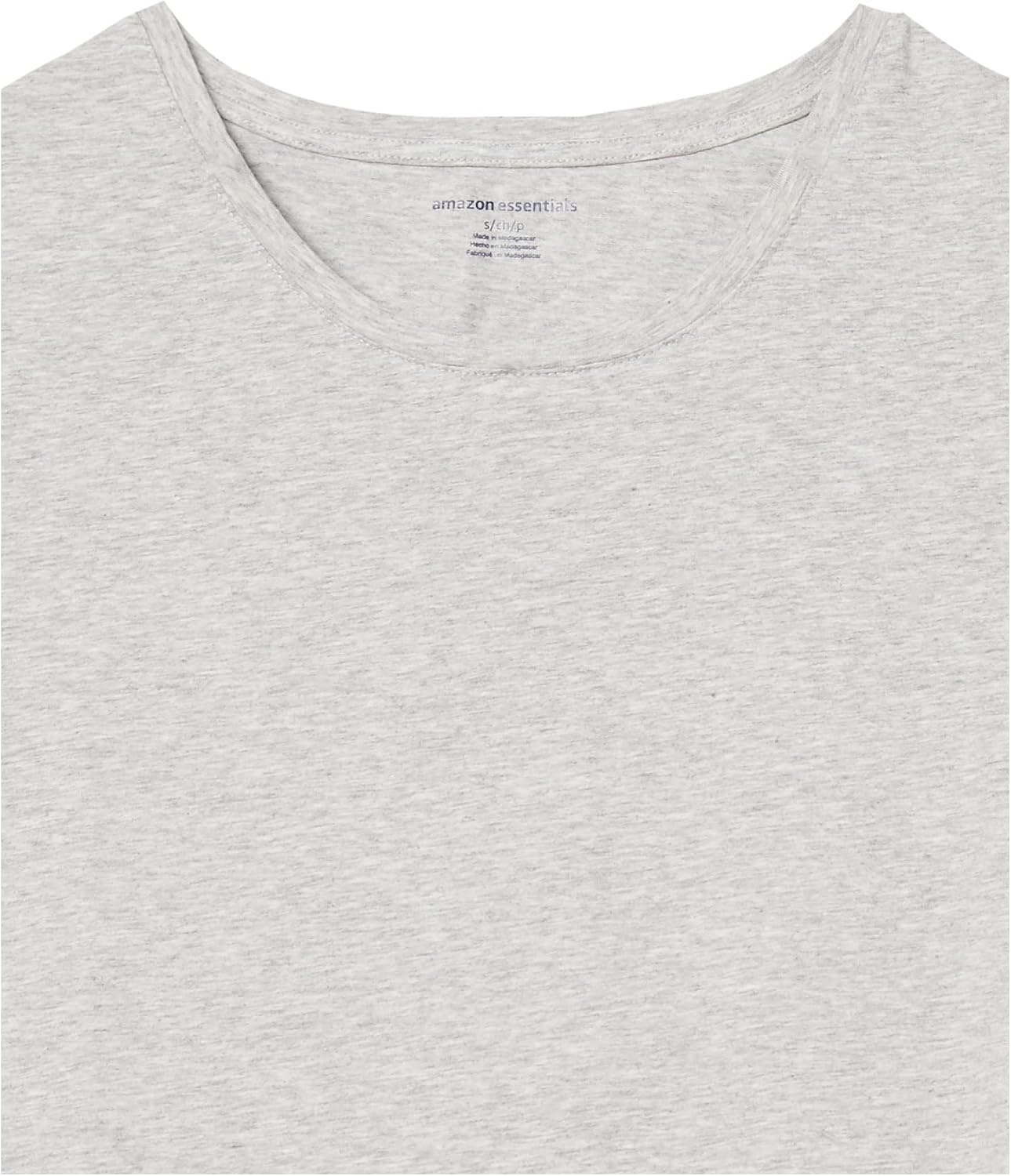 image:imageAmazon Essentials Womens RegularFit ShortSleeve Crewneck TShirt Cotton Modal Blend Pack of 2Light PinkLight Grey Heather