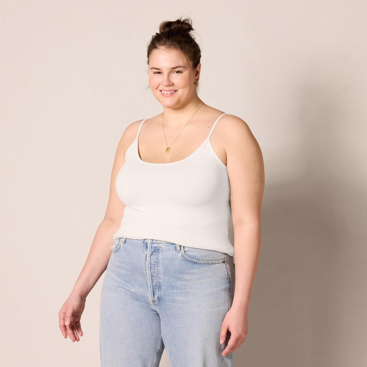image:imageAmazon Essentials Womens SlimFit Camisole for Layering and Everyday Wear Pack of 44pack Cosmetic Multi