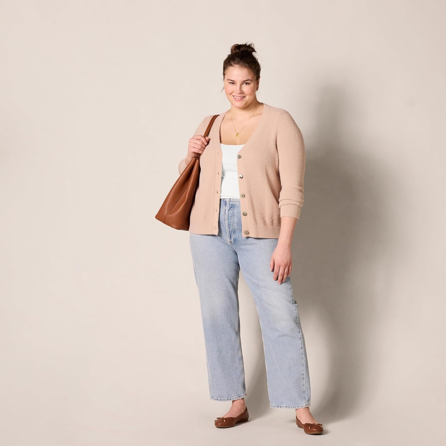 image:imageAmazon Essentials Womens SlimFit Camisole for Layering and Everyday Wear Pack of 44pack Taupe Multi
