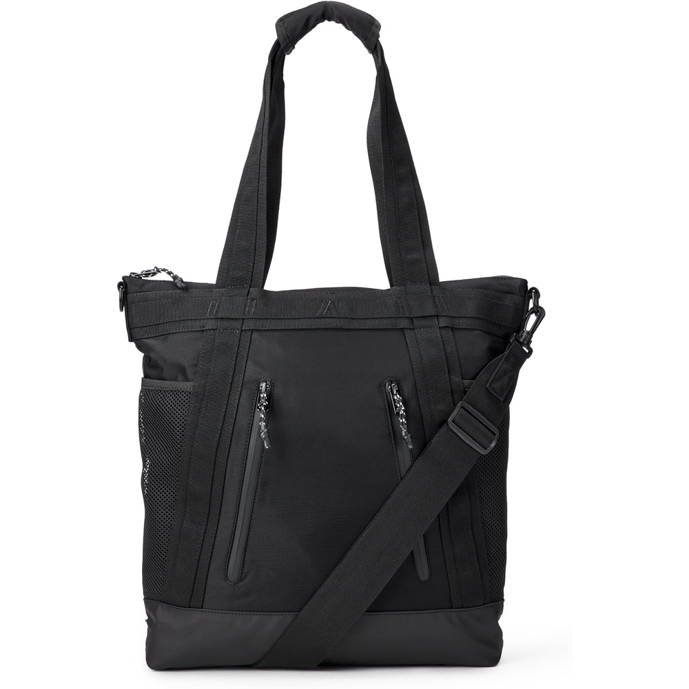 image:imageAmazon Essentials Unisex Adults Convertible Nylon Backpack Tote with Adjustable Straps for Men and WomenBlack