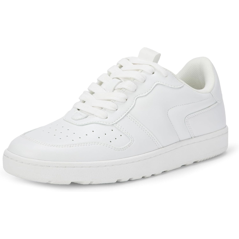 image:imageAmazon Essentials Womens Low Top Court Sneakers with Padded CollarWhite