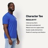 Amazon Essentials Disney Men’s Cotton Regular-Fit Short-Sleeve Crewneck T-Shirt, Pack of 2(Blue Ivory Spider-man)