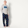 Amazon Essentials Men’s 100% Cotton Flannel Pant and Long-Sleeve T-Shirt Pajama Set(Batman Logo – Mens)