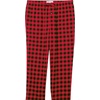 Amazon Essentials Men’s 100% Cotton Flannel Pant and Long-Sleeve T-Shirt Pajama Set(Black Red Buffalo Plaid)
