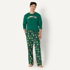 Amazon Essentials Men’s 100% Cotton Flannel Pant and Long-Sleeve T-Shirt Pajama Set(Hogwarts Letters)