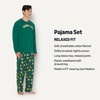 Amazon Essentials Men’s 100% Cotton Flannel Pant and Long-Sleeve T-Shirt Pajama Set(Hogwarts Letters)