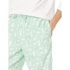 Amazon Essentials Men’s 100% Cotton Flannel Pant and Long-Sleeve T-Shirt Pajama Set(Mint Green Forest Animals)