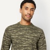 Amazon Essentials Men’s Crewneck Fleece Sweatshirt(Abstract Green Camo)
