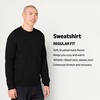 Amazon Essentials Men’s Crewneck Fleece Sweatshirt(Black)