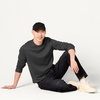 Amazon Essentials Men’s Crewneck Fleece Sweatshirt(Charcoal Heather)