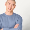 Amazon Essentials Men’s Crewneck Fleece Sweatshirt(Denim Blue)