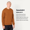 Amazon Essentials Men’s Crewneck Fleece Sweatshirt(Nutmeg)