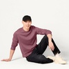 Amazon Essentials Men’s Crewneck Fleece Sweatshirt(Purple)