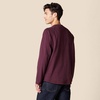 Amazon Essentials Men’s Long Sleeve Henley Shirt for Men, Regular-Fit, Cotton, Available in Big & Tall(Burgundy)
