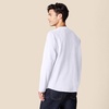 Amazon Essentials Men’s Long Sleeve Henley Shirt for Men, Regular-Fit, Cotton, Available in Big & Tall(White)