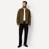 Amazon Essentials Men’s Relaxed-Fit Rigid Denim Zip Up Jacket(Deep Brown)