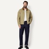Amazon Essentials Men’s Relaxed-Fit Rigid Denim Zip Up Jacket(Mushroom Brown)