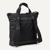 Amazon Essentials Unisex Adults’ Convertible Nylon Backpack Tote with Adjustable Straps for Men and Women(Black)