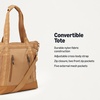 Amazon Essentials Unisex Adults’ Convertible Nylon Backpack Tote with Adjustable Straps for Men and Women(Khaki)