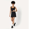 Amazon Essentials Women’s Active FormFlex Buttery Soft Light Support Crop Tank with Bra, Removable Cups(Black)