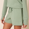 Amazon Essentials Women’s Active Sweat Standard-Fit High Waist 4″ Shorts(Sage Green)