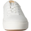 Amazon Essentials Womens Casual Lace Up Platform Sneakers(White)