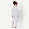 Amazon Essentials Women’s Cotton Modal Long-Sleeve Notch Collar Shirt and Full-Length Elastic Waist Pajama Pant Set(Lilac)