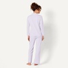Amazon Essentials Women’s Cotton Modal Long-Sleeve Notch Collar Shirt and Full-Length Elastic Waist Pajama Pant Set(Pale Blue)