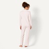 Amazon Essentials Women’s Cotton Modal Long-Sleeve Notch Collar Shirt and Full-Length Elastic Waist Pajama Pant Set(Pale Pink)
