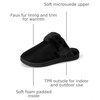 Amazon Essentials Women’s Faux Fur Cozy Slippers(Black)
