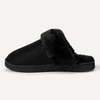 Amazon Essentials Women’s Faux Fur Cozy Slippers(Black)