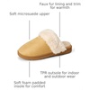 Amazon Essentials Women’s Faux Fur Cozy Slippers(Tan)