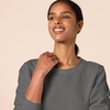 Amazon Essentials Women’s Fleece Crewneck Long Sleeve Pullover Sweatshirt (Available in Plus Size)(Charcoal Heather)