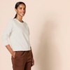 Amazon Essentials Women’s Fleece Crewneck Long Sleeve Pullover Sweatshirt (Available in Plus Size)(Oatmeal Heather)